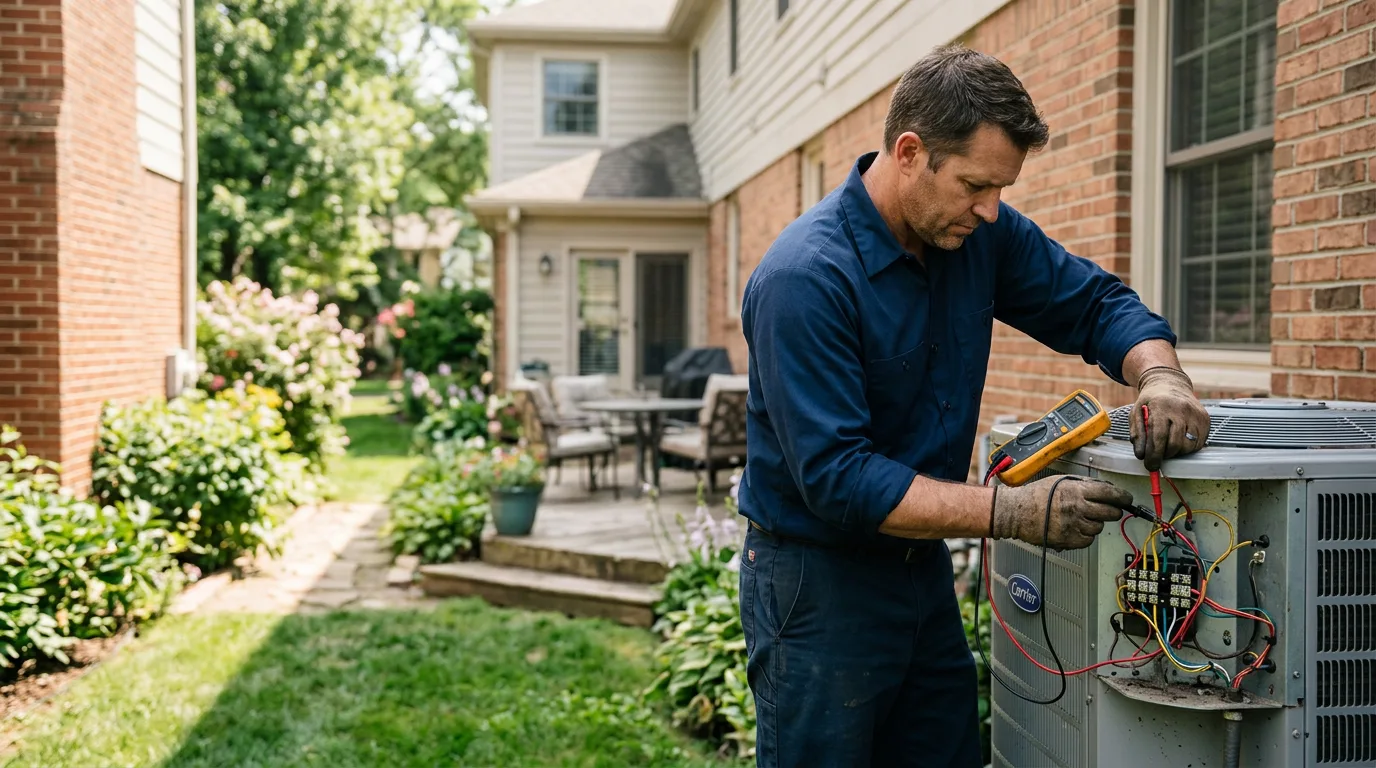 HVAC technician working near Camptonville, CA